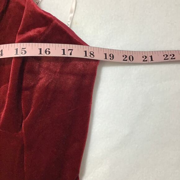 LULU'S  XL Promise of Forever Burgundy Velvet Column Maxi Dress NEW b169 - Picture 5 of 9